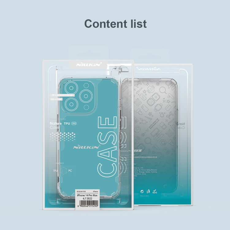 For iPhone 14 Pro Max NILLKIN Ultra Clear PC + TPU Phone Case