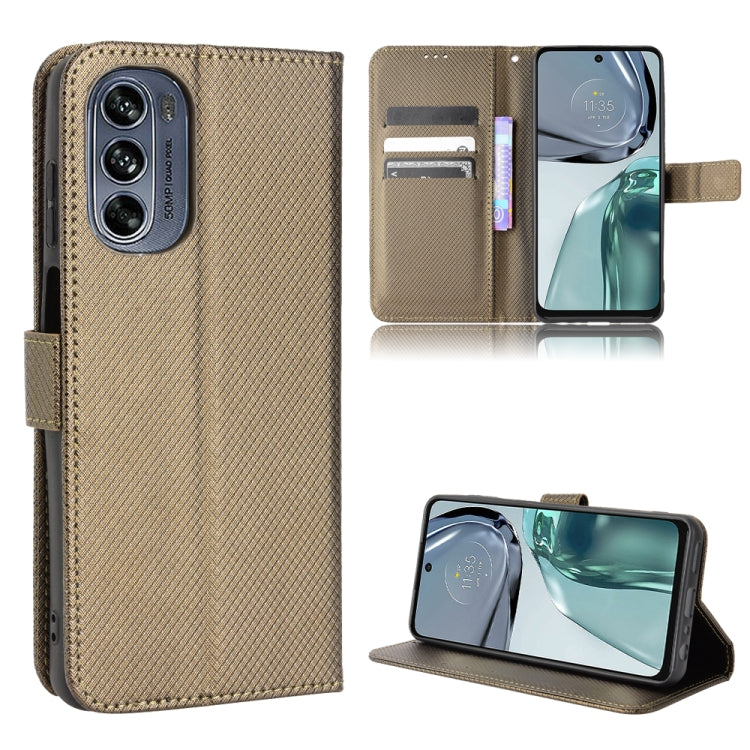 For Motorola Moto G62 5G Diamond Texture Leather Phone Case