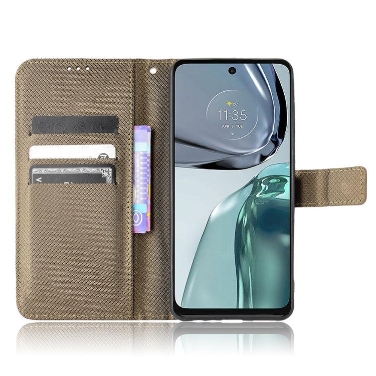 For Motorola Moto G62 5G Diamond Texture Leather Phone Case