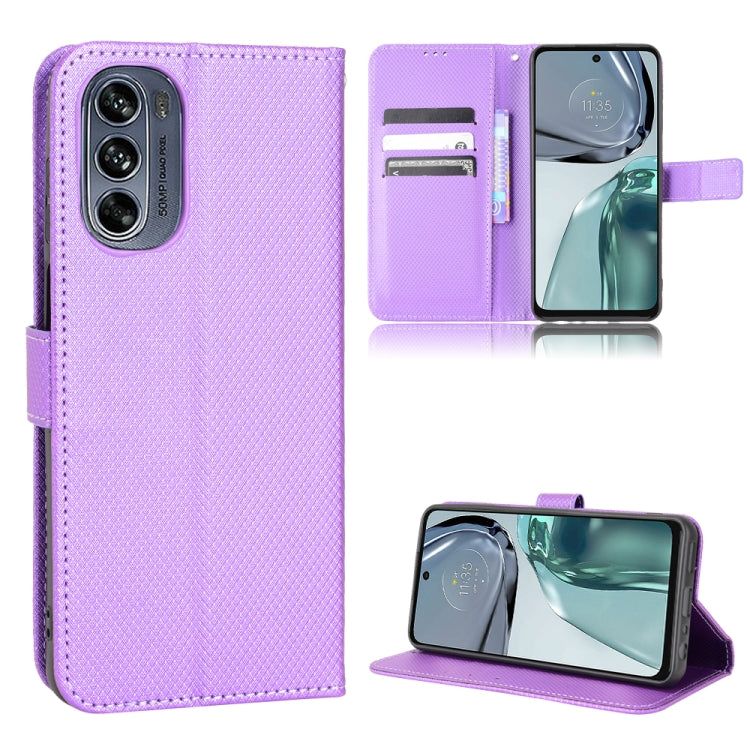 For Motorola Moto G62 5G Diamond Texture Leather Phone Case
