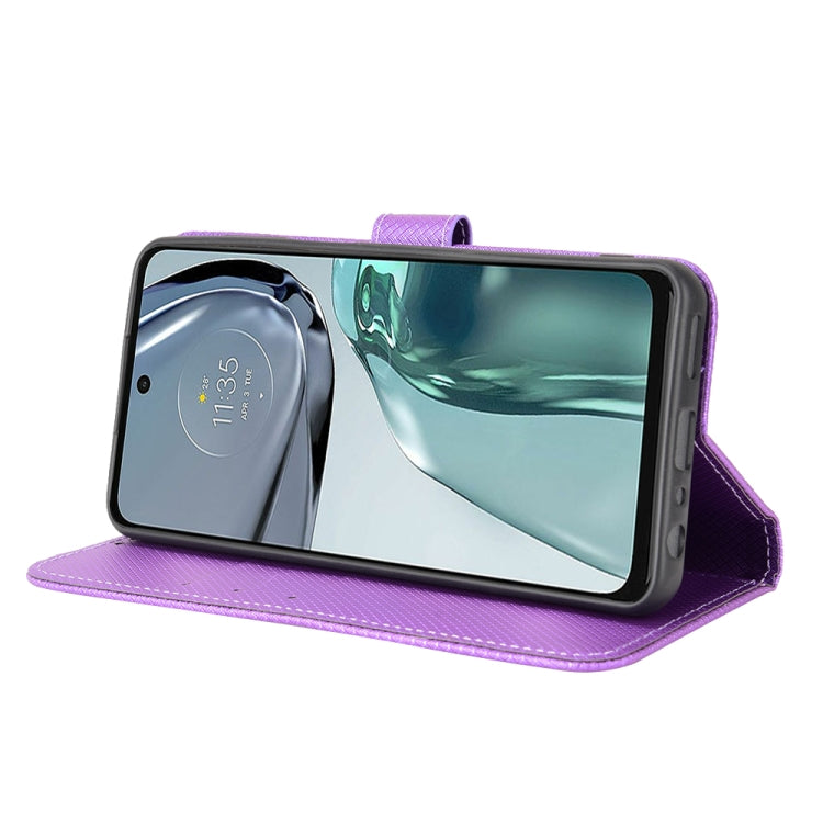 For Motorola Moto G62 5G Diamond Texture Leather Phone Case