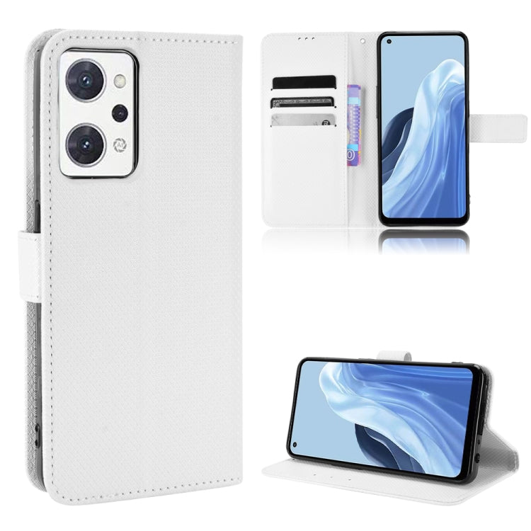 For OPPO Reno7 A Diamond Texture Leather Phone Case