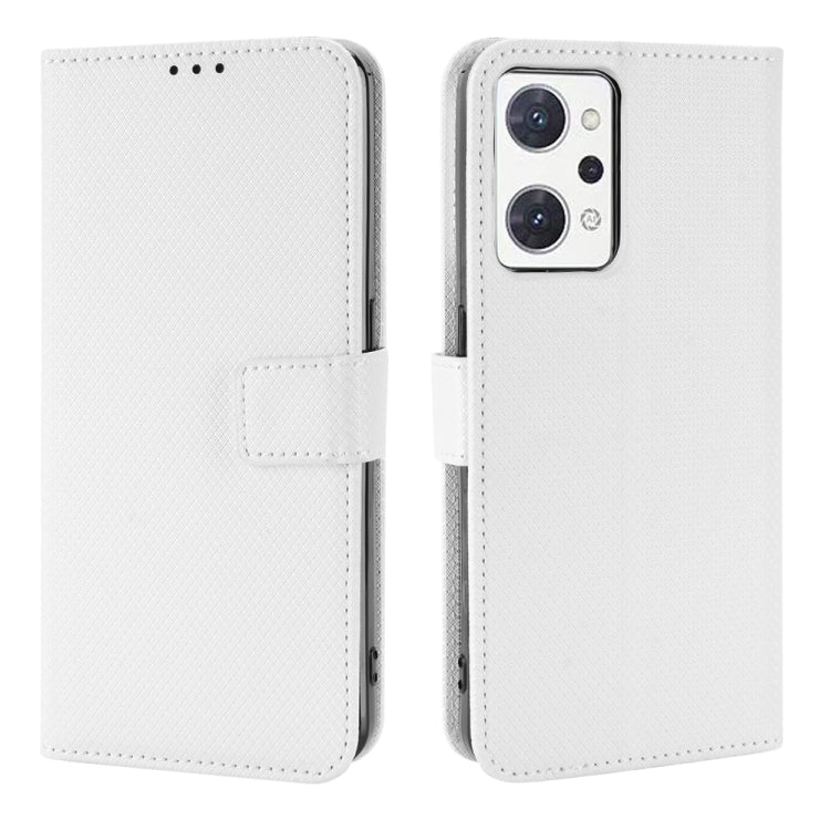 For OPPO Reno7 A Diamond Texture Leather Phone Case