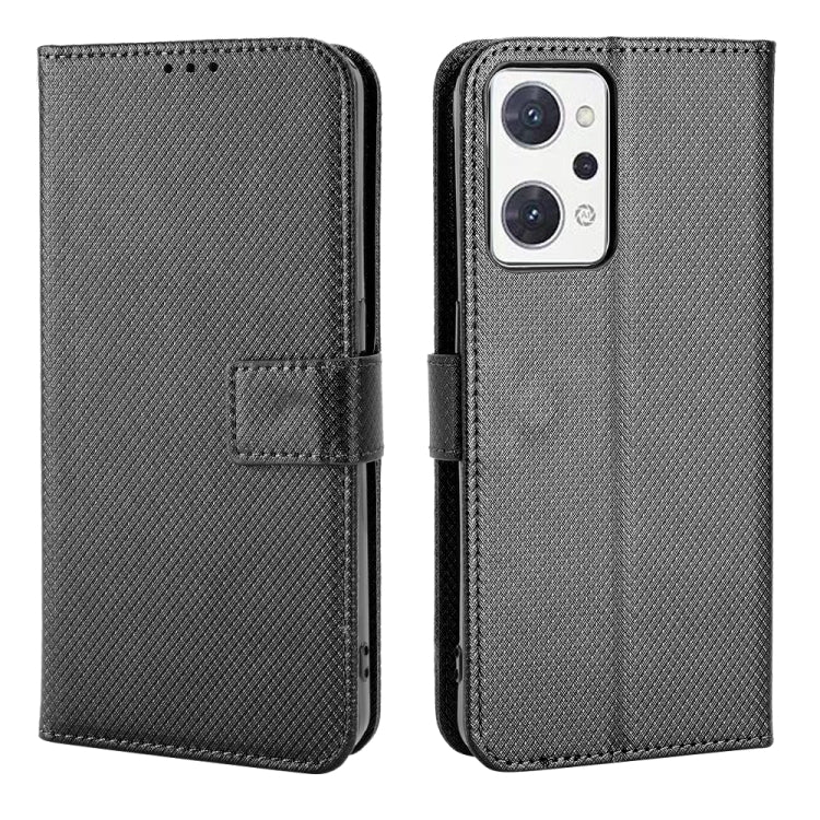 For OPPO Reno7 A Diamond Texture Leather Phone Case
