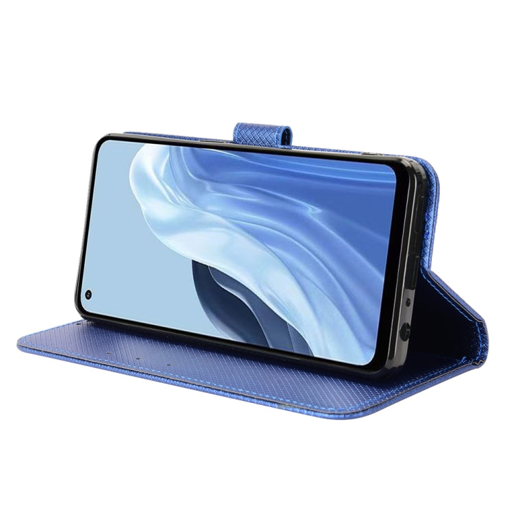 For OPPO Reno7 A Diamond Texture Leather Phone Case