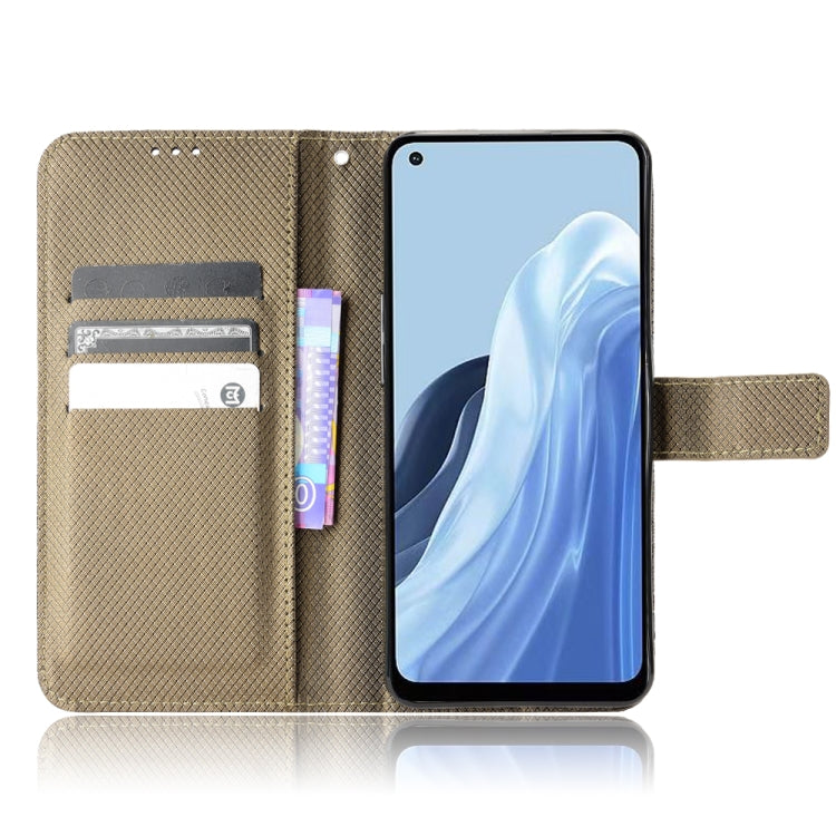 For OPPO Reno7 A Diamond Texture Leather Phone Case