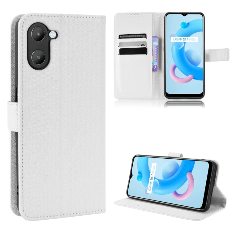 For Realme V20 5G Diamond Texture Leather Phone Case