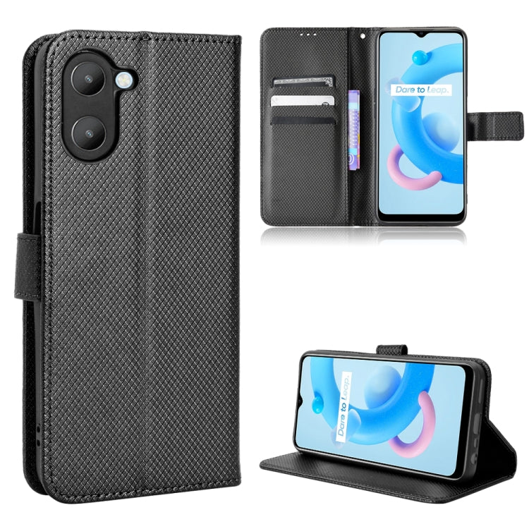 For Realme V20 5G Diamond Texture Leather Phone Case