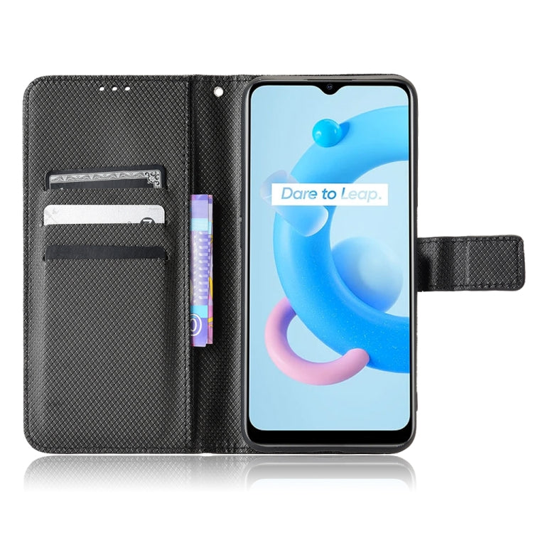 For Realme V20 5G Diamond Texture Leather Phone Case