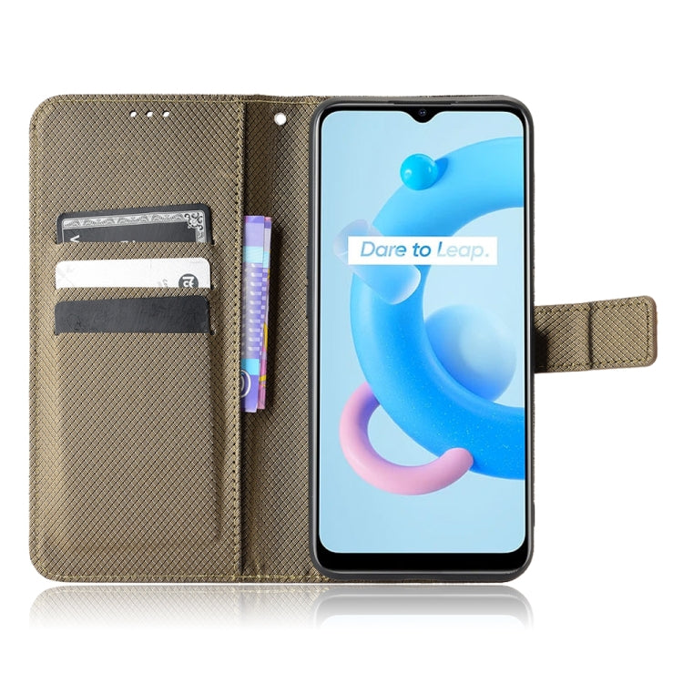 For Realme V20 5G Diamond Texture Leather Phone Case