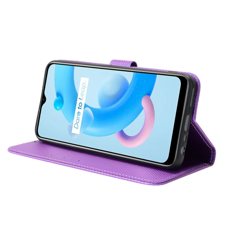 For Realme V20 5G Diamond Texture Leather Phone Case