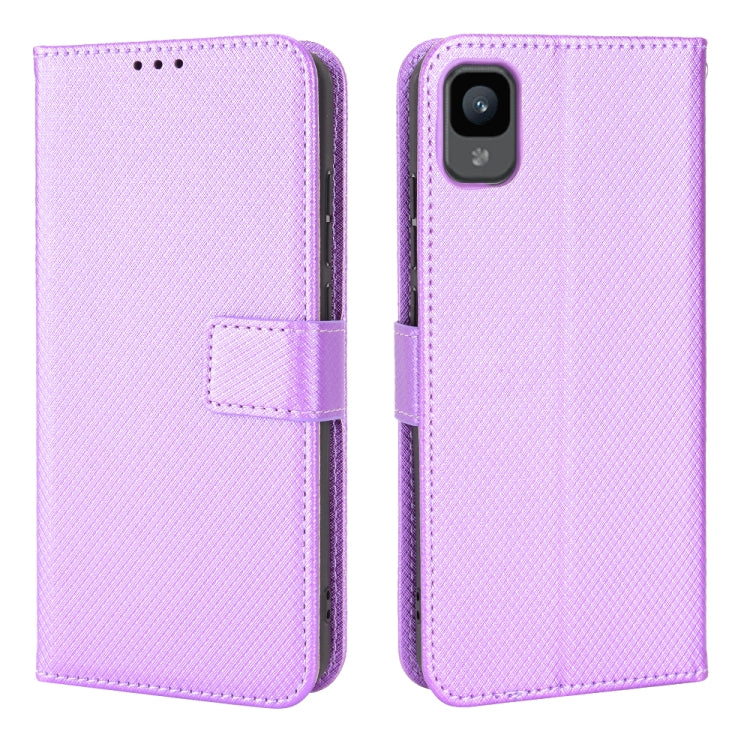 For TCL 30Z Diamond Texture Leather Phone Case