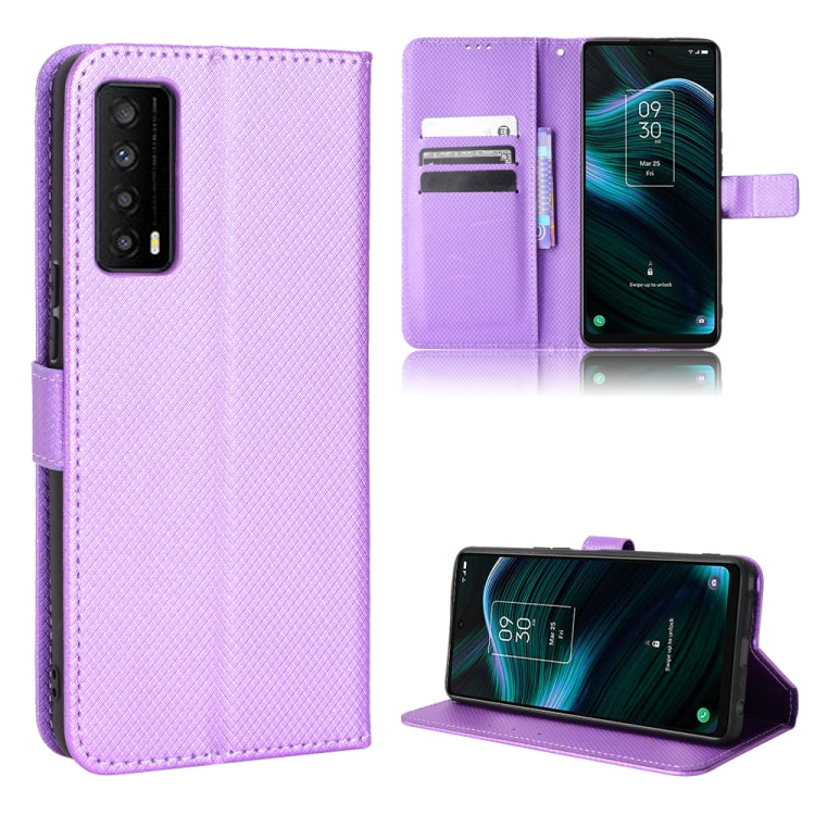 For TCL Stylus 5G Diamond Texture Leather Phone Case