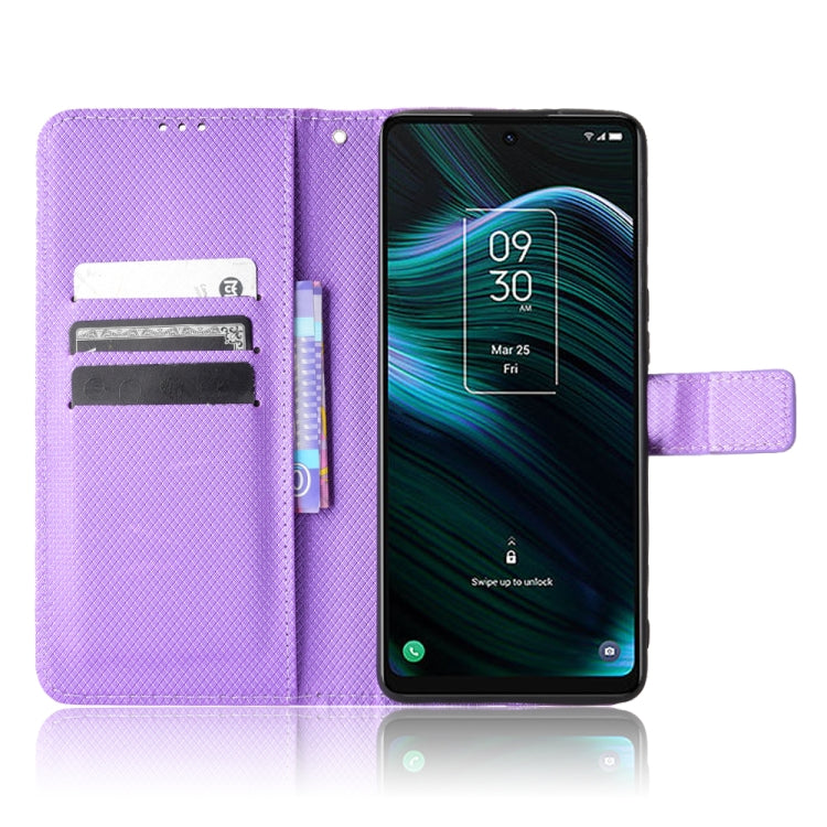For TCL Stylus 5G Diamond Texture Leather Phone Case