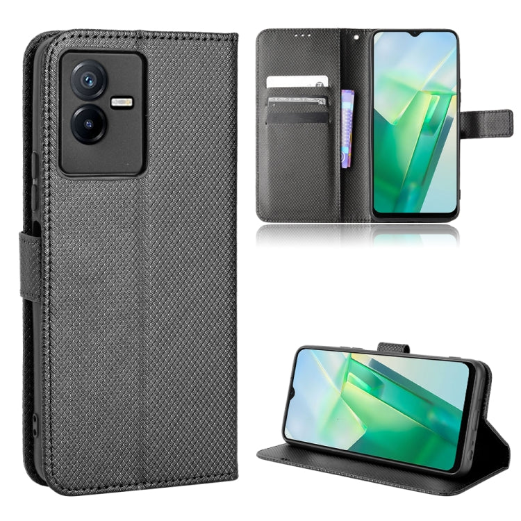For vivo T2X 5G Diamond Texture Leather Phone Case