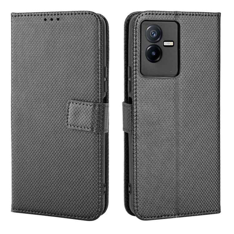 For vivo T2X 5G Diamond Texture Leather Phone Case