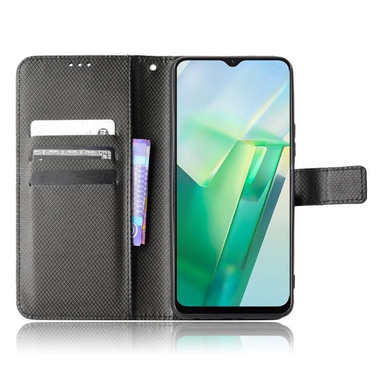 For vivo T2X 5G Diamond Texture Leather Phone Case