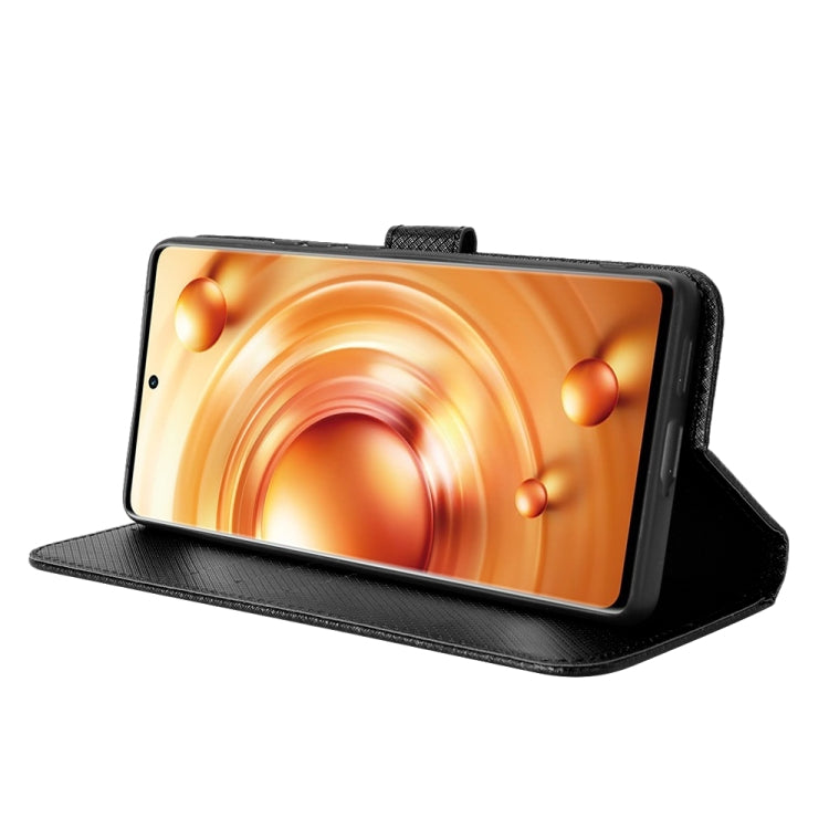 For vivo X80 Pro 5G Diamond Texture Leather Phone Case