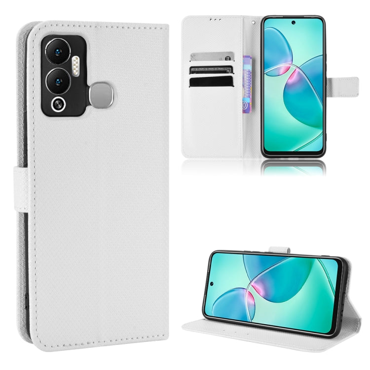 For Infinix Hot 12 Play Diamond Texture Leather Phone Case