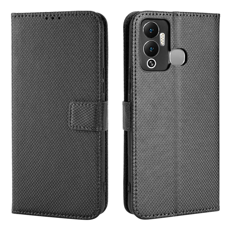 For Infinix Hot 12 Play Diamond Texture Leather Phone Case