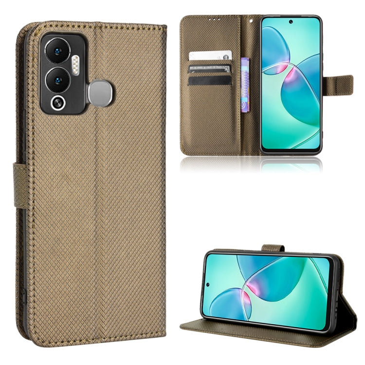 For Infinix Hot 12 Play Diamond Texture Leather Phone Case