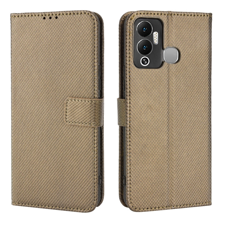 For Infinix Hot 12 Play Diamond Texture Leather Phone Case