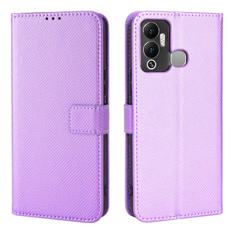 For Infinix Hot 12 Play Diamond Texture Leather Phone Case