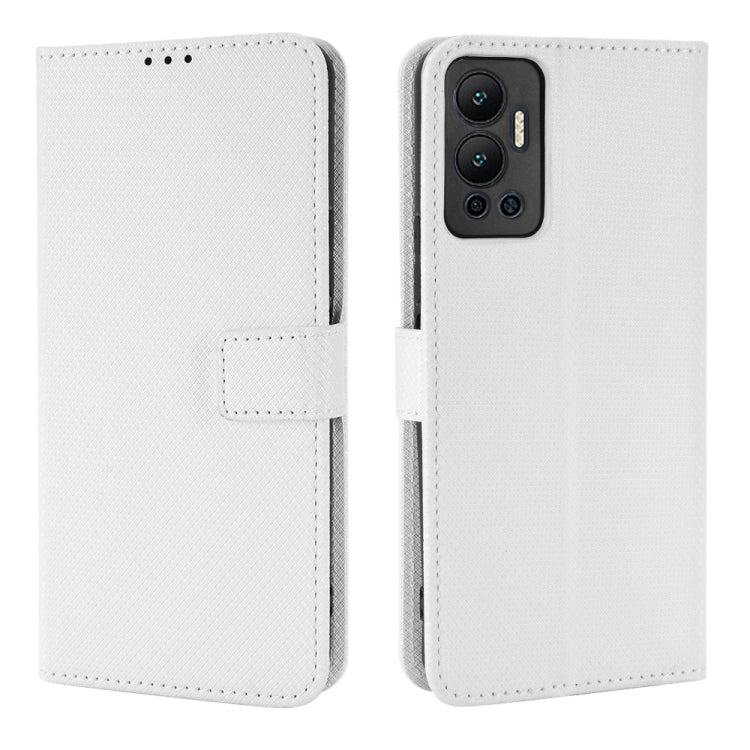 For Infinix Hot 12 Diamond Texture Leather Phone Case
