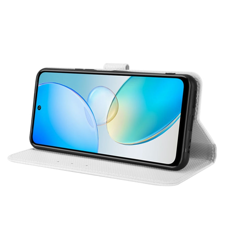 For Infinix Hot 12 Diamond Texture Leather Phone Case