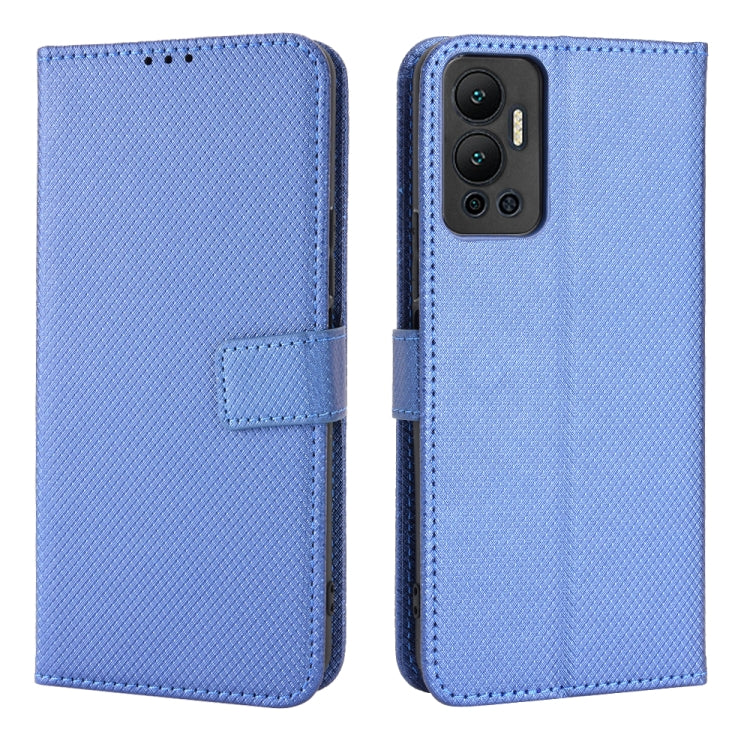 For Infinix Hot 12 Diamond Texture Leather Phone Case