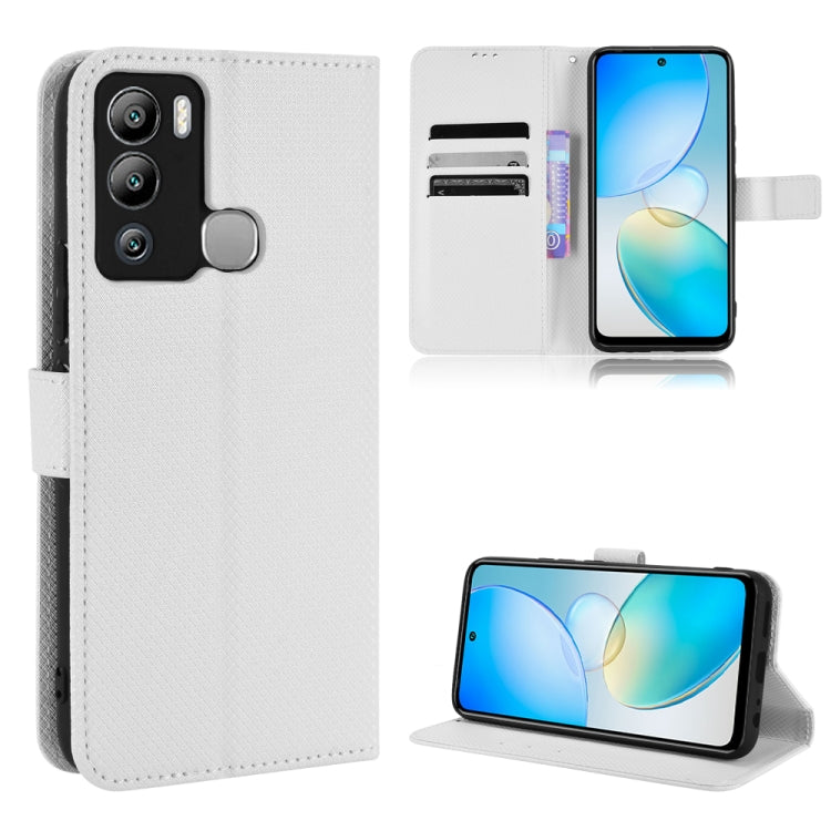 For Infinix Hot 12i Diamond Texture Leather Phone Case