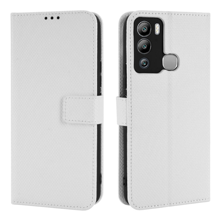 For Infinix Hot 12i Diamond Texture Leather Phone Case