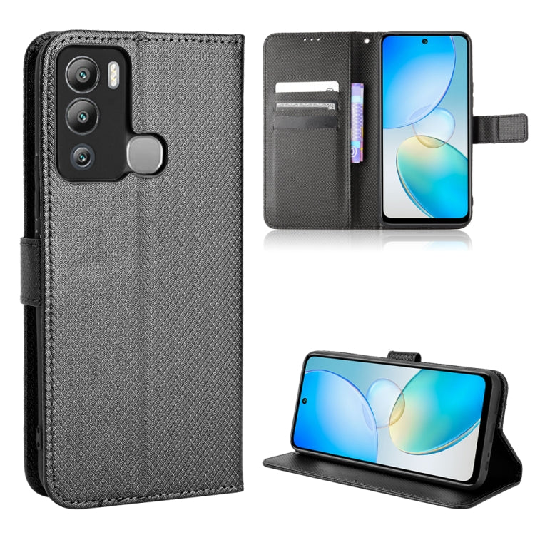 For Infinix Hot 12i Diamond Texture Leather Phone Case