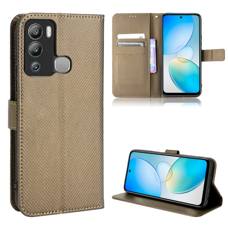 For Infinix Hot 12i Diamond Texture Leather Phone Case
