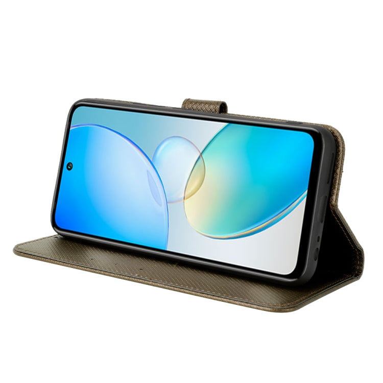 For Infinix Hot 12i Diamond Texture Leather Phone Case
