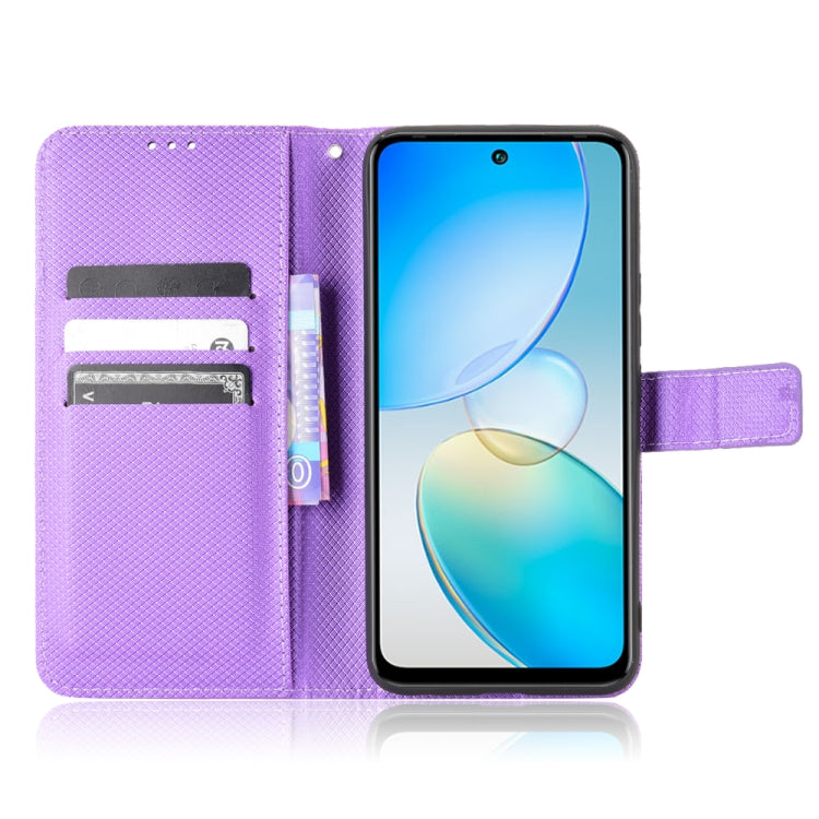 For Infinix Hot 12i Diamond Texture Leather Phone Case
