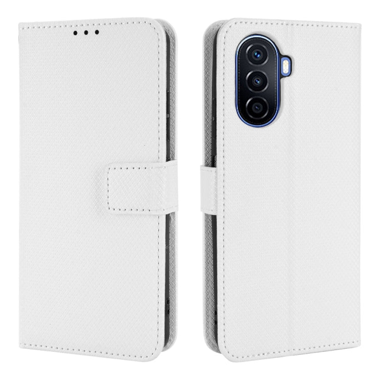For Huawei nova Y70 / nova Y70 Plus Diamond Texture Leather Phone Case