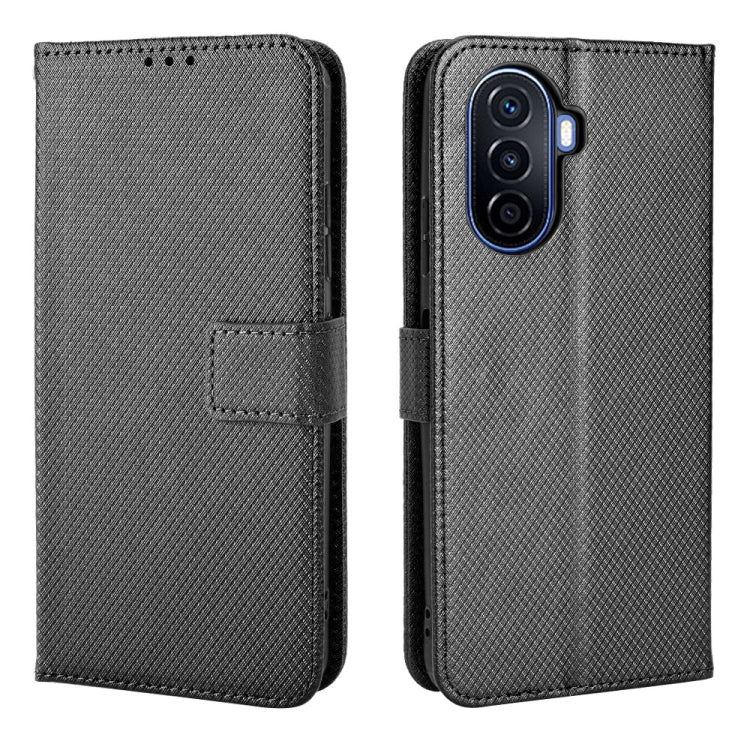 For Huawei nova Y70 / nova Y70 Plus Diamond Texture Leather Phone Case