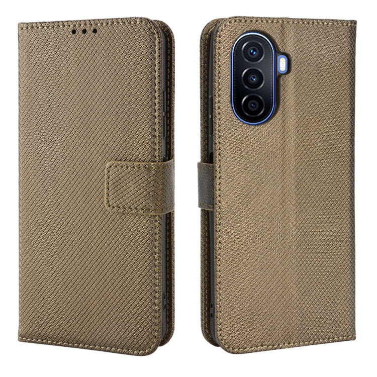 For Huawei nova Y70 / nova Y70 Plus Diamond Texture Leather Phone Case