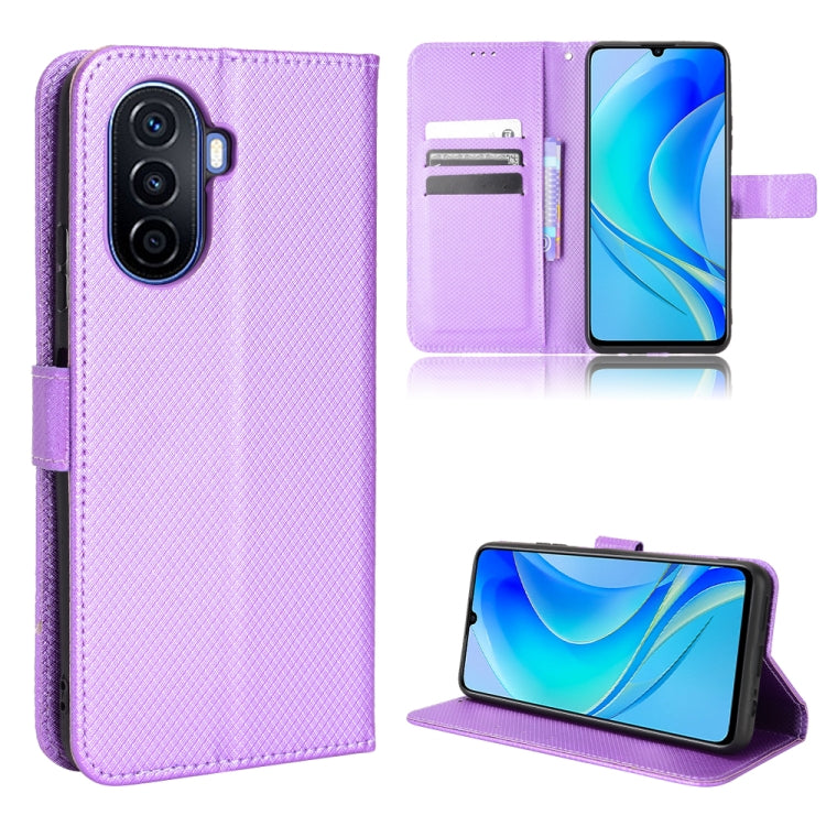 For Huawei nova Y70 / nova Y70 Plus Diamond Texture Leather Phone Case