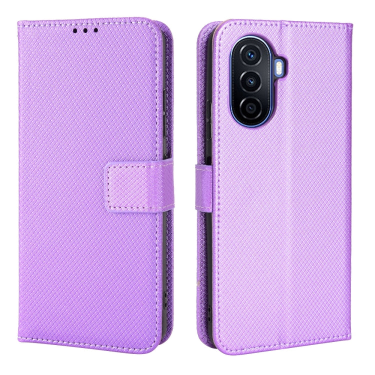 For Huawei nova Y70 / nova Y70 Plus Diamond Texture Leather Phone Case