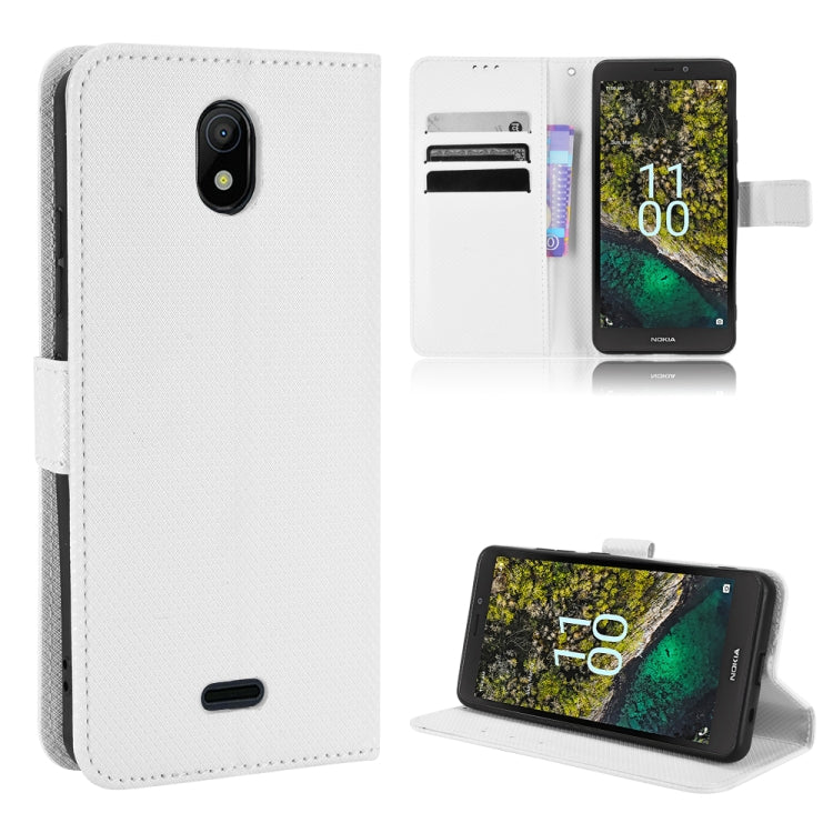 For Nokia C100 Diamond Texture Leather Phone Case