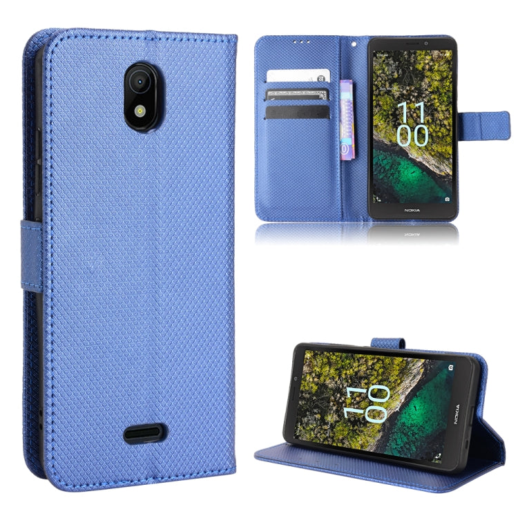 For Nokia C100 Diamond Texture Leather Phone Case