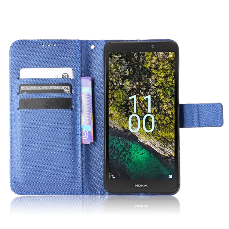 For Nokia C100 Diamond Texture Leather Phone Case