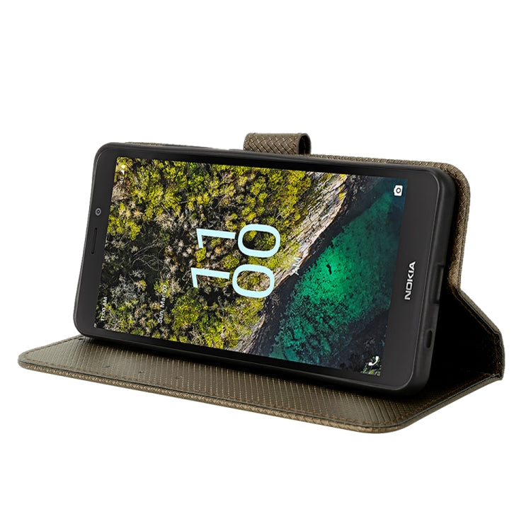 For Nokia C100 Diamond Texture Leather Phone Case