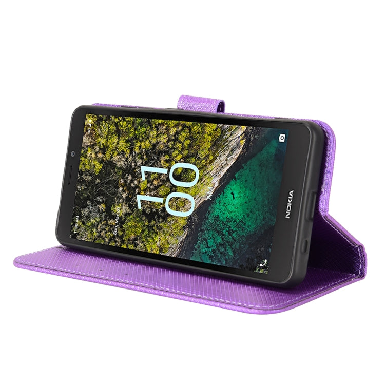 For Nokia C100 Diamond Texture Leather Phone Case