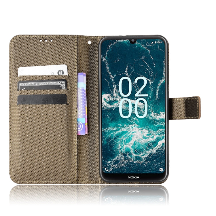 For Nokia C200 Diamond Texture Leather Phone Case