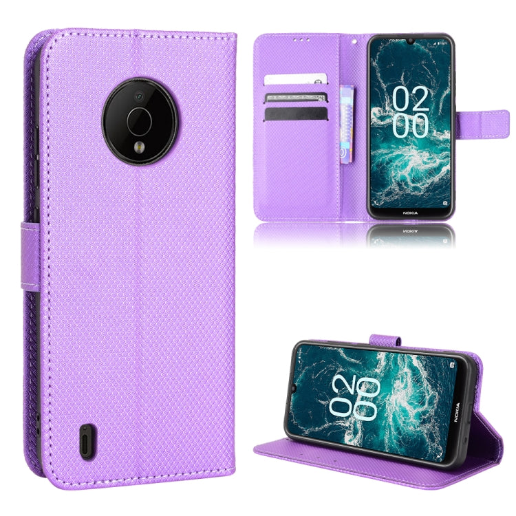 For Nokia C200 Diamond Texture Leather Phone Case