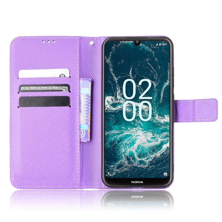 For Nokia C200 Diamond Texture Leather Phone Case
