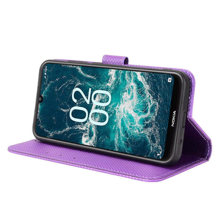 For Nokia C200 Diamond Texture Leather Phone Case